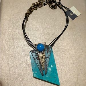 Kelly Wearstler turquoise marble pendant necklace